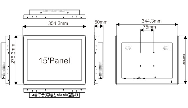 IP65 Fanless Industrial Panel PC
