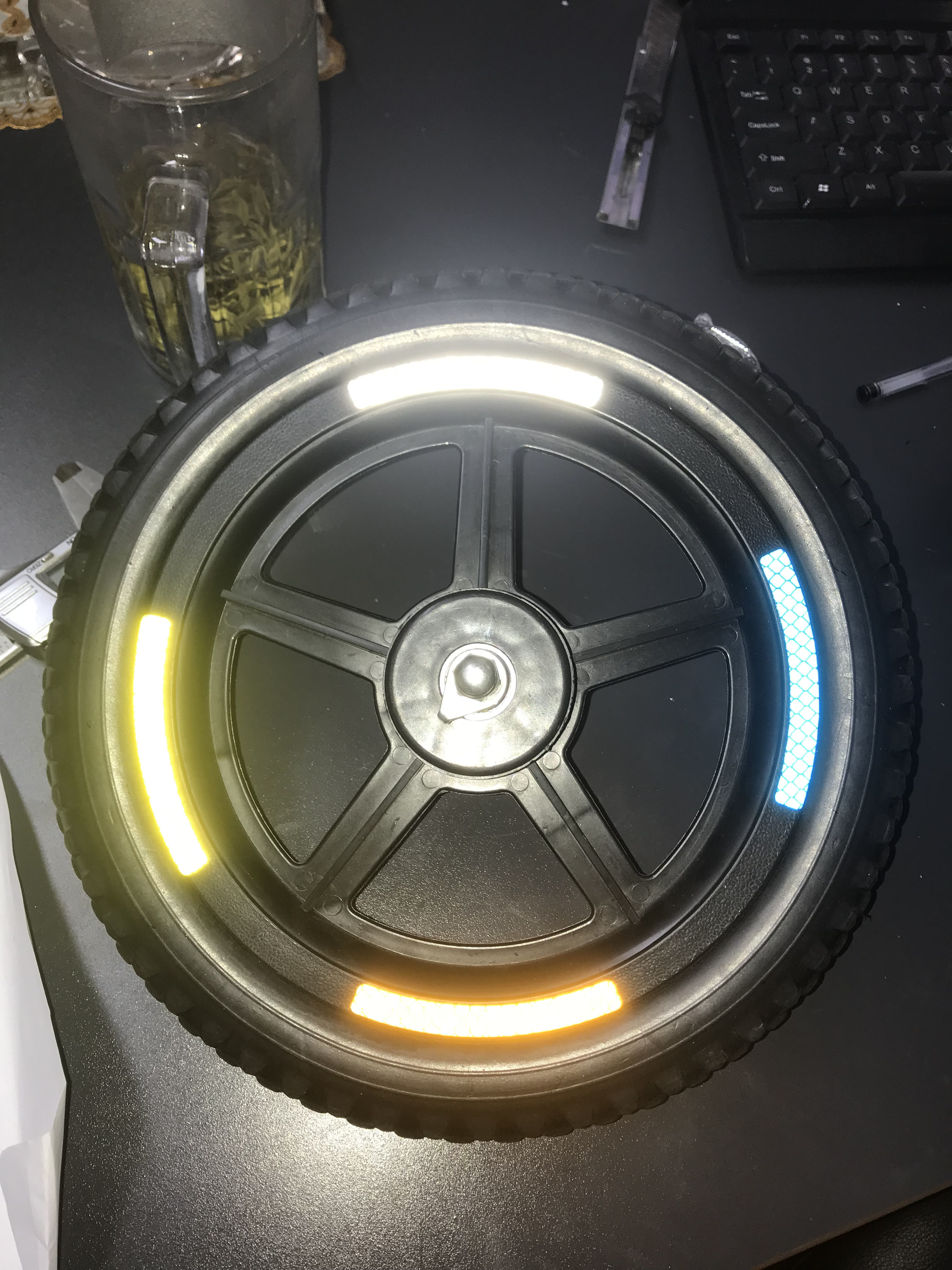 ISO9001 Coloful Bicycle Reflective Stickers High Brightness