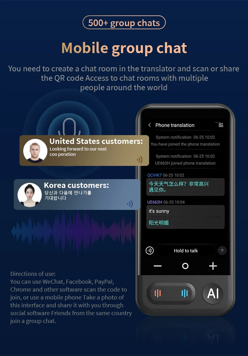 AI Intelligent Voice Real Time Z16 Translator Machine 139+ Multi Online Languages 4 Inch Big Screen Portable Offline Tradutor