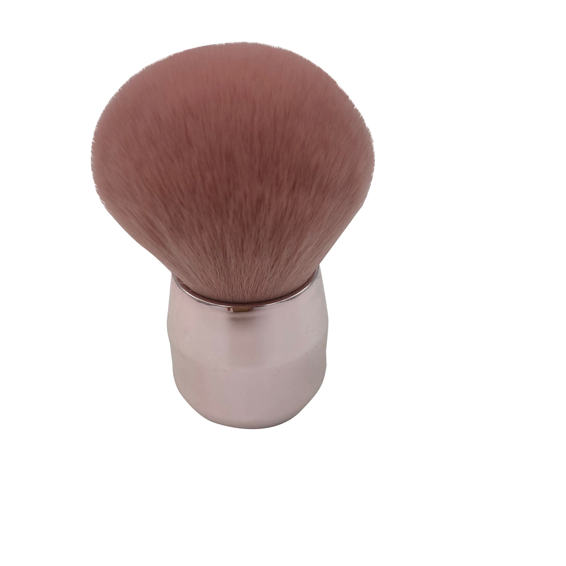 Single Pink Round Blush Diamond Shape Powder Makeup Brush OEM