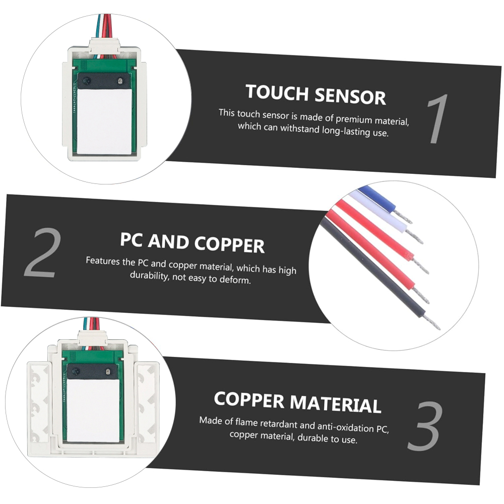 DC12V Smart Hand Led Light One/Three Colors Mirror Manual Scanning Dimming Control Non-Touch Sensor Switch