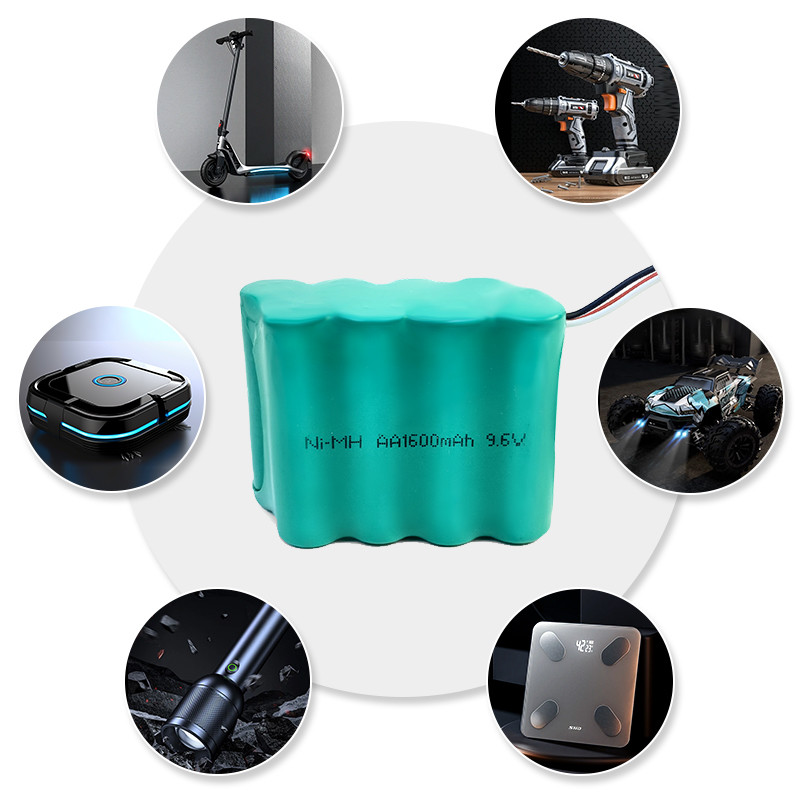 OEM 9.6 V NiMH Rechargeable Battery Pack 8S1P Nimh Ipower Battery Pack