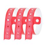 Water Resistant PVC Bracelet , Personalized Custom Wristbands For Events