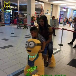 China Hansel amusement park walking plush animal electric scooter for mall wholesale