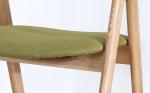 Nordic fashion creative solid wood dining chair cloth art leisure chair simple
