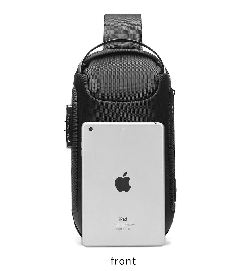 Factory wholesale waterproof fashion anti theft crossbody chest shoulder sling bag for men