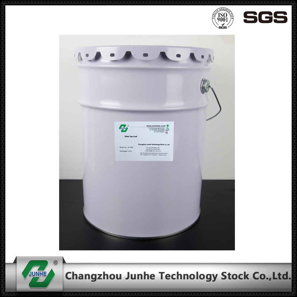Baking Type Zinc Flake Coating Self Dry Silver Top Coat 2 Adhesion Increase Surface Hardness