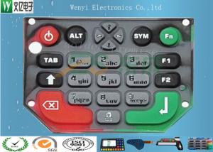 China Custom Membrane Keypad , Silicone Numeric Keypad High Gloss Oil Treatment on sale