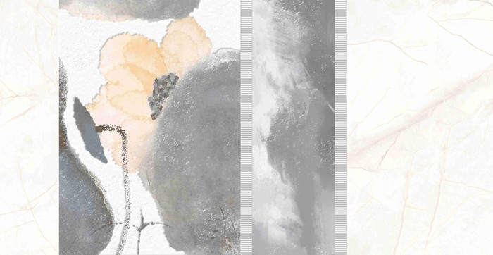 Beige Polished Porcelain Tile For Shower Walls Home Decor Indoor 400X800 mm