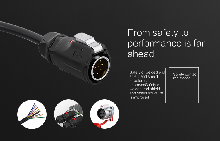CNLINKO M24 Plug and Socket 10 Pin Aviation Waterproof Power signal Cable Plug Connector