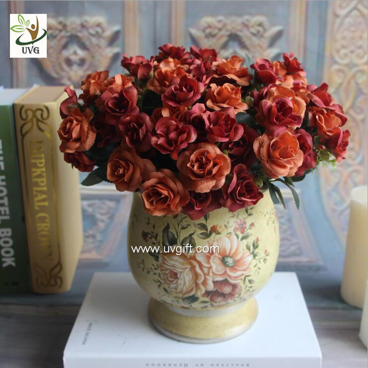 UVG table centerpieces fake roses silk wedding bouquets for party table decoration FRS67