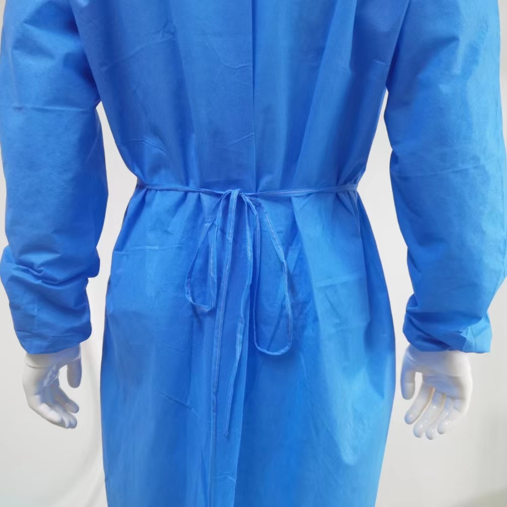 Non Sterile Isolation Gown With 3 Year Shelf Life AAMI Level 1 2 3 Protection