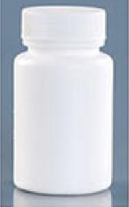 China Medical Pill Solid Plastic Capsule Bottles PE Material White Cap wholesale