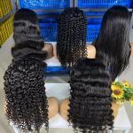 180% Density Natural Hair Color 13x4 Frontal Wig With 100% Human Hair Direct