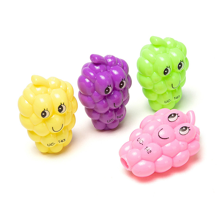 Colorful Smile Fruit Grape Art Pencil Sharpener Baby Toy