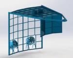 Three Arm Tower Rotomolding Equipment Automatic PLC Controlled Rotary Plastic