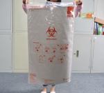 600MM wide double big zipper bag for industrial and medical waste products