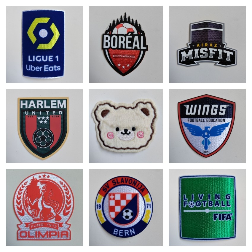 Custom Heat Press Appliques 3D Silicone Embroidered Logo Patches