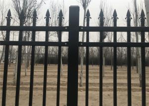 China Pressed Punched Steel Fence Panels Commercial / Industrial Security Fencing wholesale