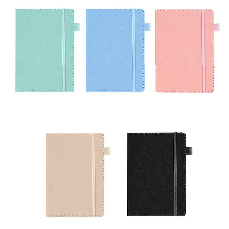 pu leather Diary Journal Notebook Spiral Binding With 100 Sheets Loop Thick