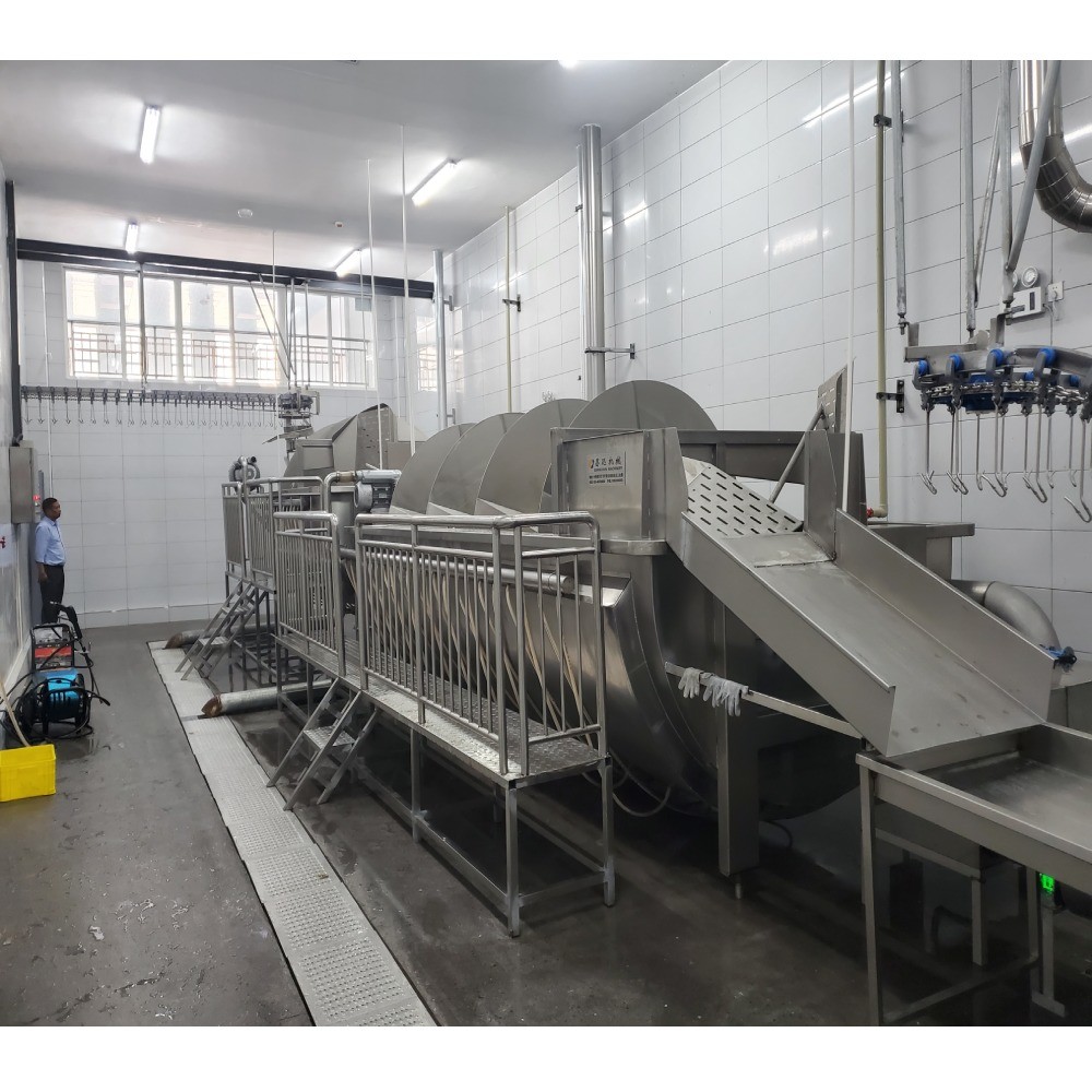 380V Poultry Butcher Machine Spiral Chicken Chiller Machine Customized