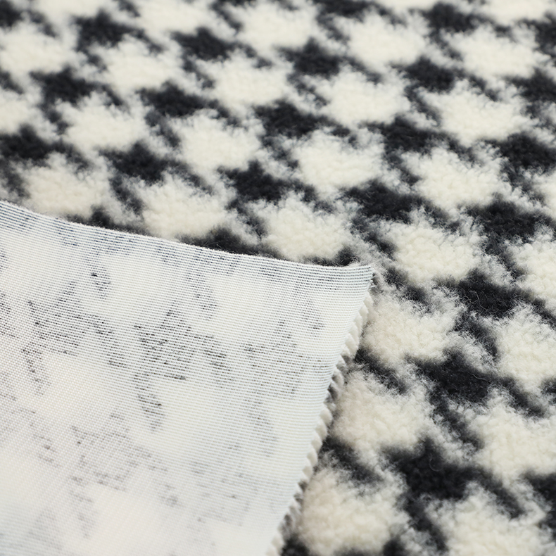 100% Polyester Textile One Side Printing Sherpa Fleece Fabric For Garment