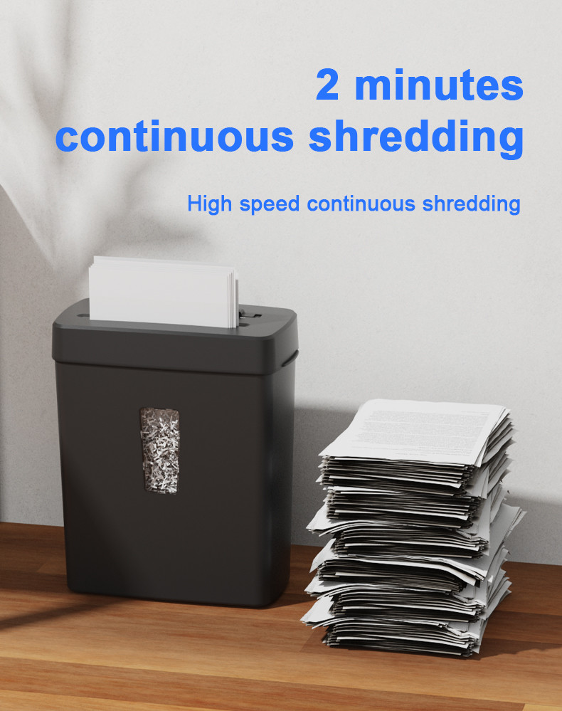 P-5 Paper Destroy Machine Home Office Use Mini Paper Shredder 5 Sheets A4 Micro Cut Shredding C222P-5 2*12mm