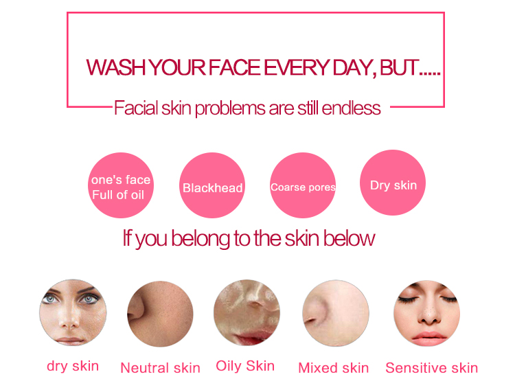 Private Label Sonic Facial Cleansing Brush Li Ion Rechargeable Battery
