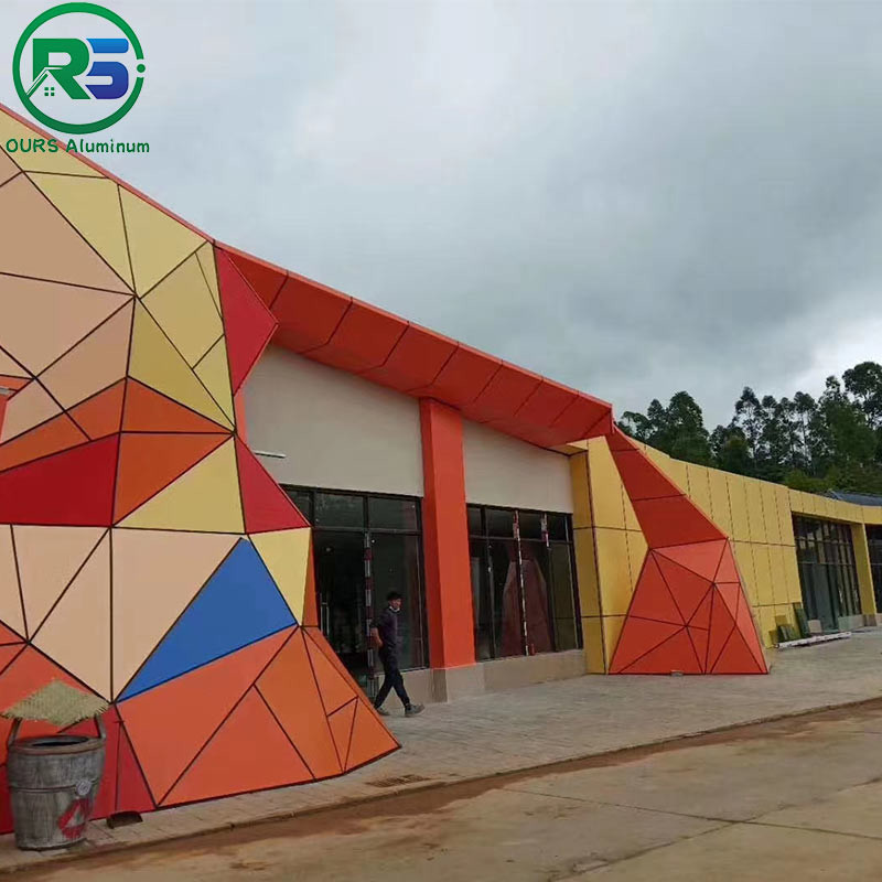 Multiple Shapes Wall Aluminium Partition Panels Structured Decorative