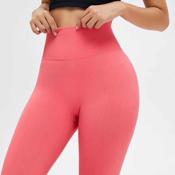 Nude Seamless High Waisted Yoga Leggings Breathable Push Up Workout Pants