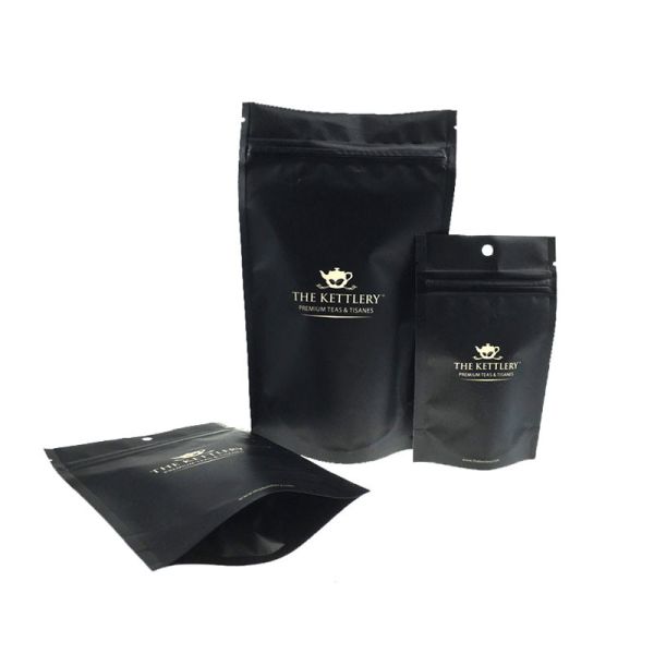 China supplier custom design printing resealable aluminum foil stand up pouches with zipper for food packaging