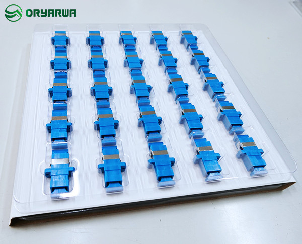PCB SC Adapter with Fixing Holes for PCB Board