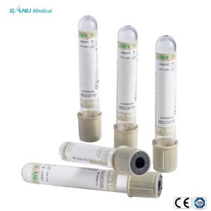 China Vacuum 6ml Gray Top Blood Collection Tubes Glass Glucose Blood Tube wholesale