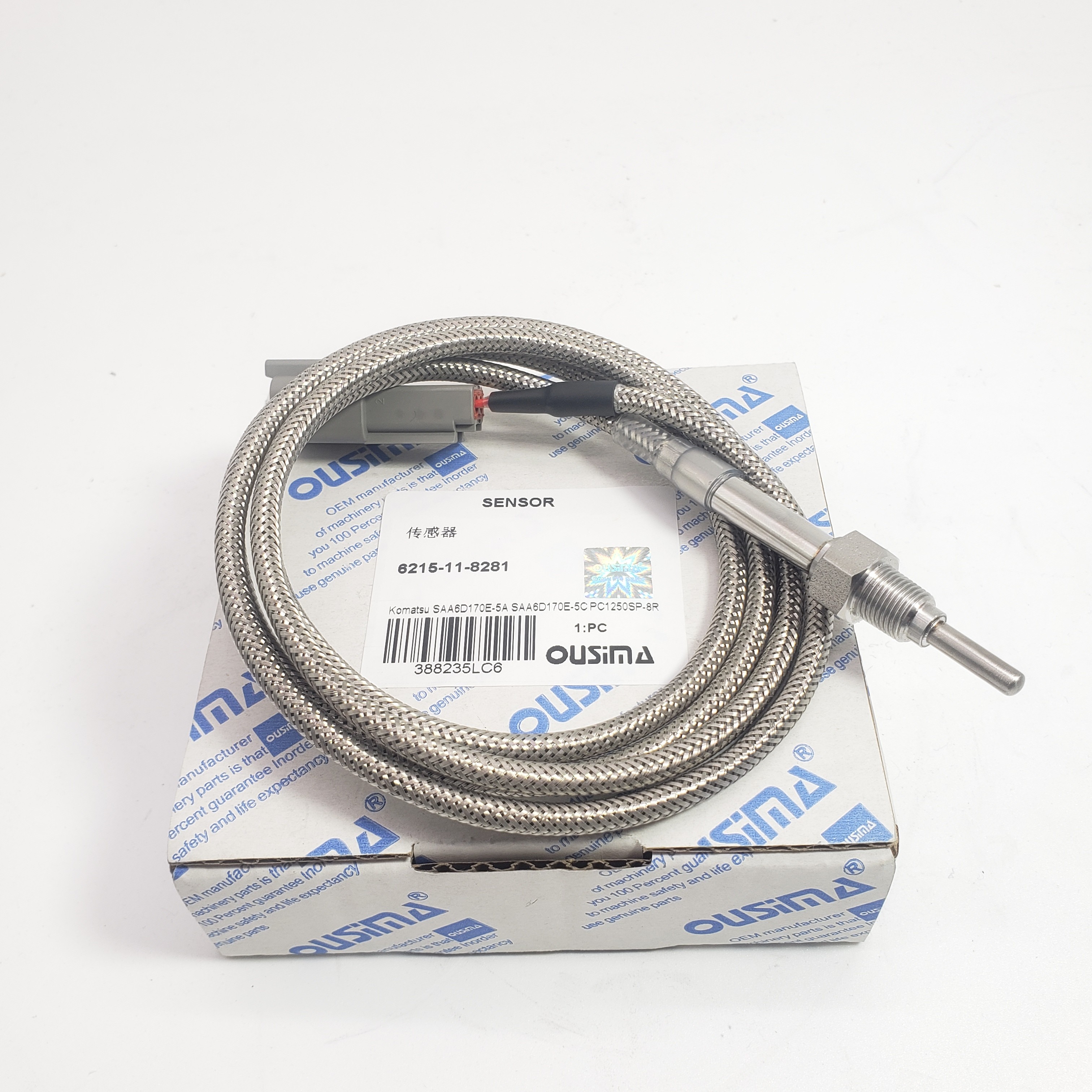 Temperature Sensor 6215-11-8281/6215118281 for SAA6D170E.5A SAA6D170E.5C PC1250SP.8R