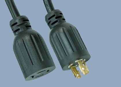 UL CUL CSA 3 Pole Prong NEMA L14-30P to L14-30R 30A 125V 250V Twist Locking Power American Extension Cord
