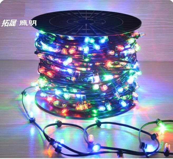 100m string light ip65 waterproof outdoor xmas rainbow diwali firefly rice led lights chain for party