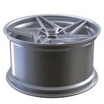 Aluminum Alloy 2-Piece Forged Wheels Rims Hyper Silver Center Multi Spoke GTB