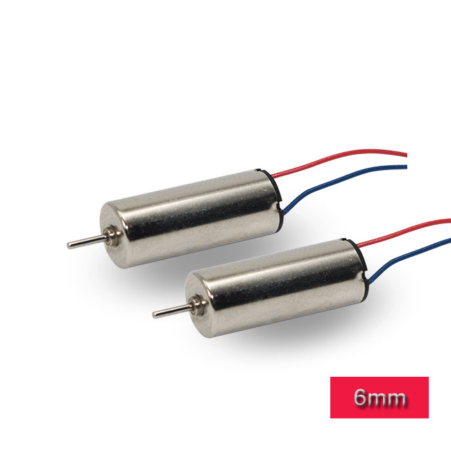 Mini Coreless DC Motor 6mm Diameter 1.5v 3v For Small Home Appliance