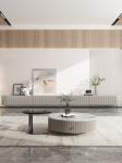 Marble TV Cabinet Combination Cabrini Slate Coffee Table