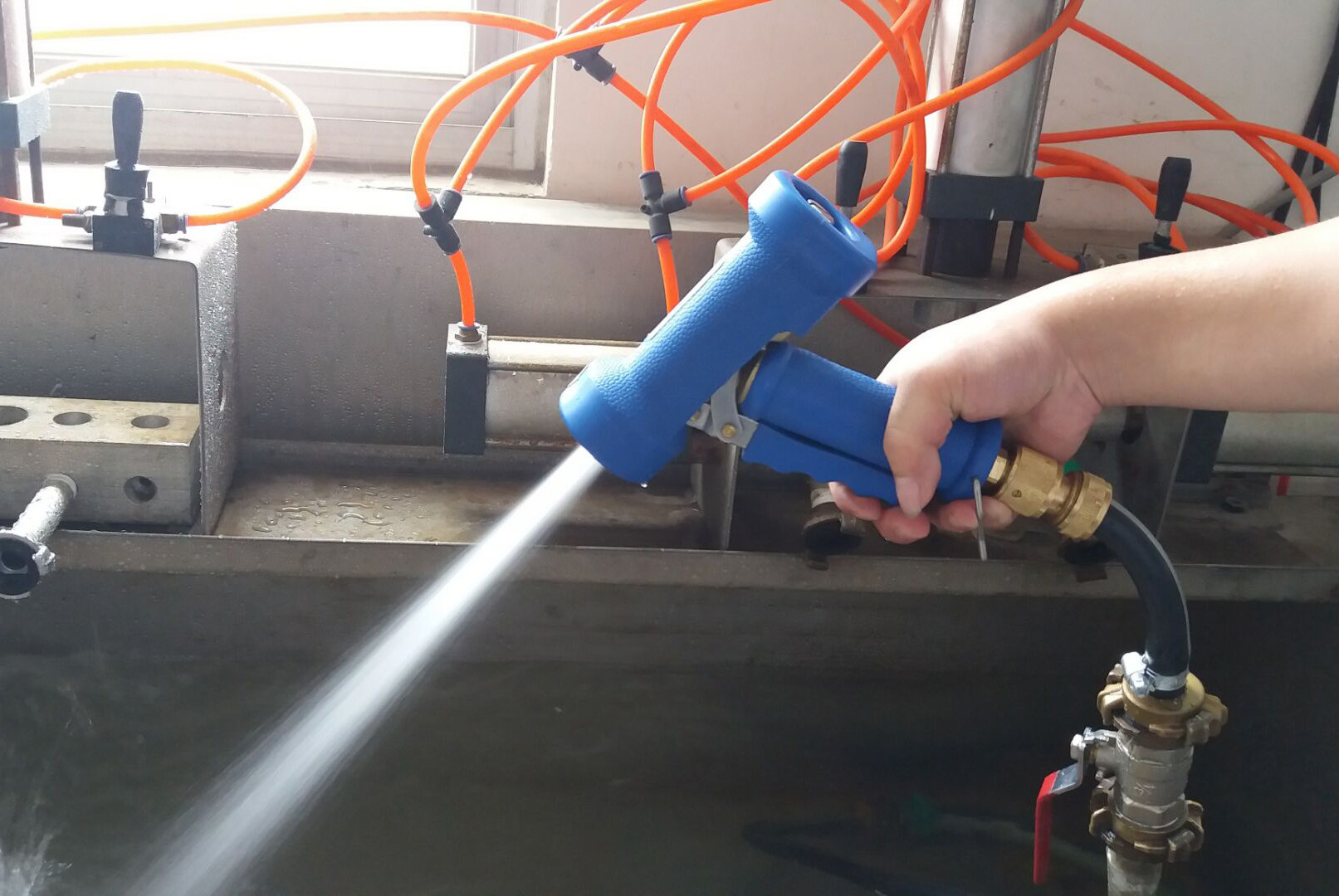 Brass Industrial Hot Water Blue Washer Gun Polymer House Wash Down Cleaning
