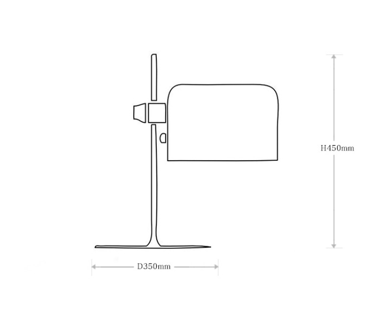 Italy Olucecoupe Designer Table Lamp Retro Creative Living Room Study Hotel Bedside lamp(WH-MTB-271)