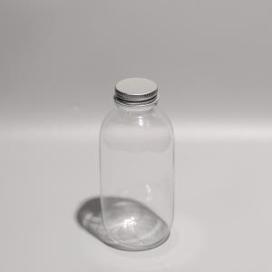 China 300ml Screw On Lid Plastic PET Bottle For Boba Tea Coffee And Cold Juice wholesale