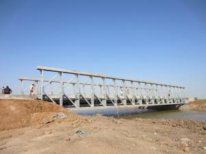 China Commercial assembly steel temporary pedestrian bridge High Stiffness wholesale