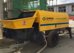Electric Motor Trailer Concrete Pump , Industrial Peristaltic Concrete Squeeze