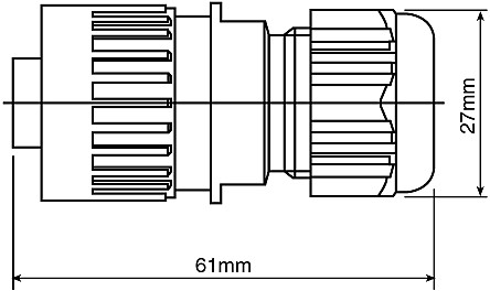 Hirschmann CA3LS 4 PIN Circular Connector Wire Assembly PVC LIYCY 4C 0.25