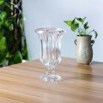 25cm 9 Inch Tall Glass Flower Vase Short Stemmed For Home Deco / Hotel,