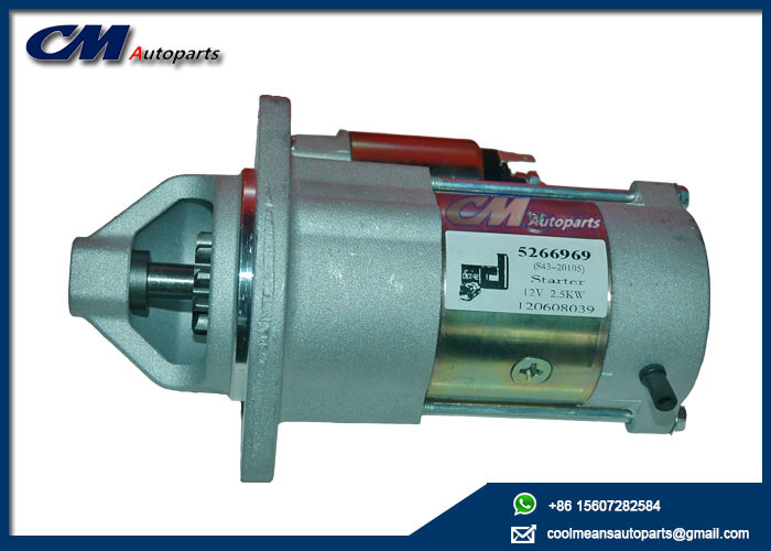 Starting Motor S43-20105 Cummins Foton ISF2.8 engine 5266969 5295576 5311304