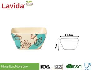 China Heavy Metal Free Bamboo Mixing Bowls Custom Printing Tasteless Safe Contact With Food wholesale