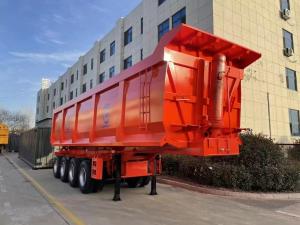 China U Shape Used Trailers Hydraulic Cylinder Rear End Rear Tipping Dump Truck wholesale