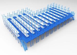 China Steel Platform Mezzanine Racking System Powder Coated / Galvanized Finish 3D design wholesale